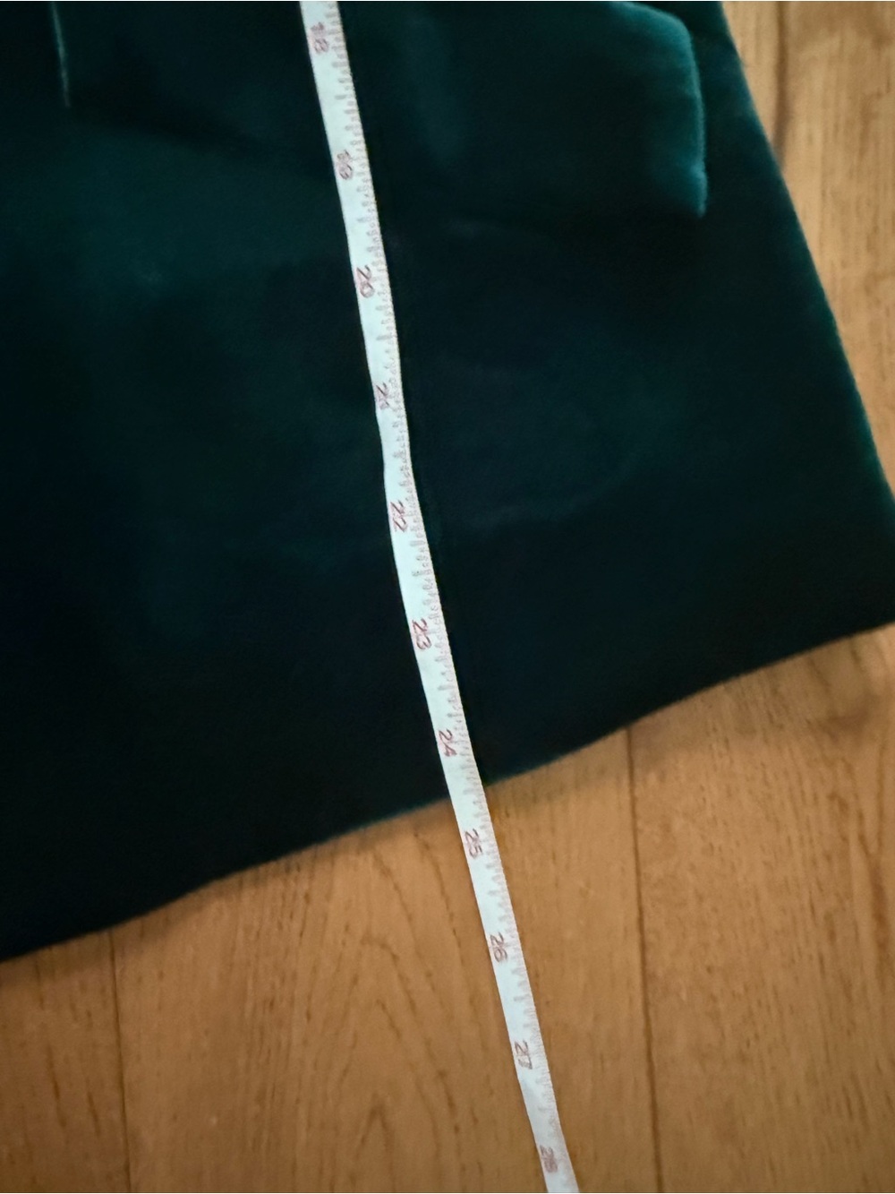 Skies Are Blue Velvet Blazer Jacket in Deep Green - Picture 12 of 12